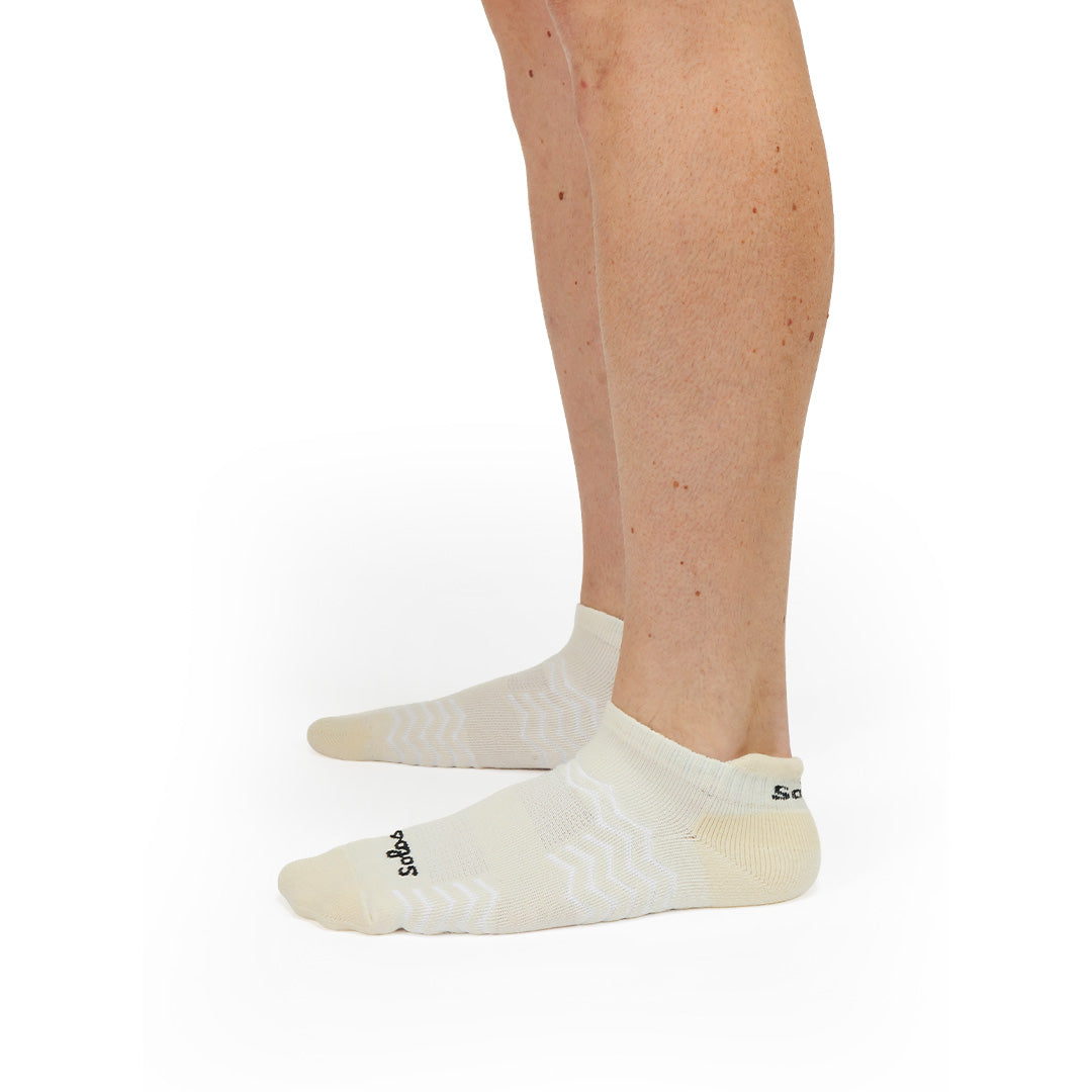 Ankle Merino Wool Golf Socks, Natural White