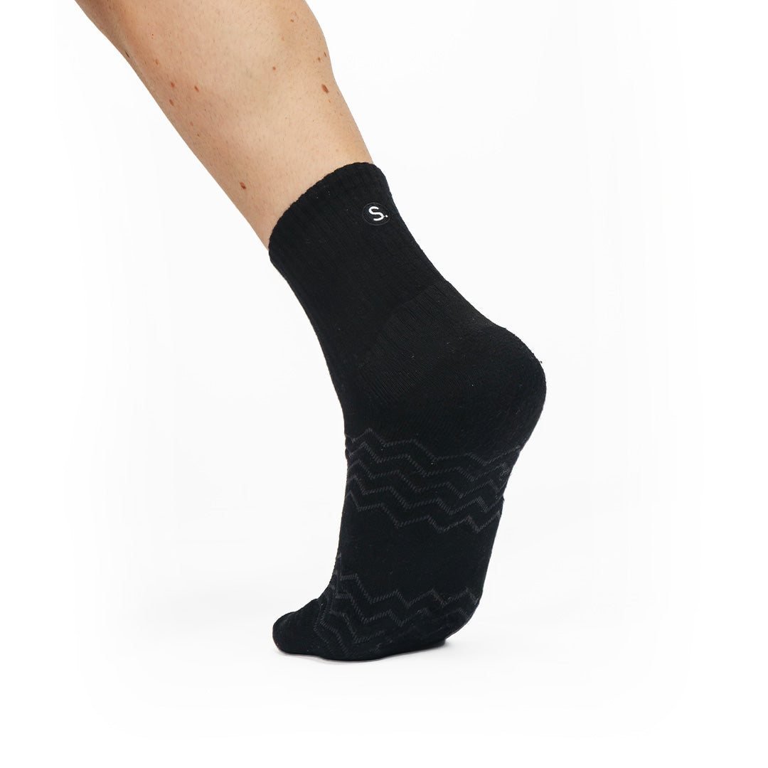 Half Crew Length Golf Socks, Natural White