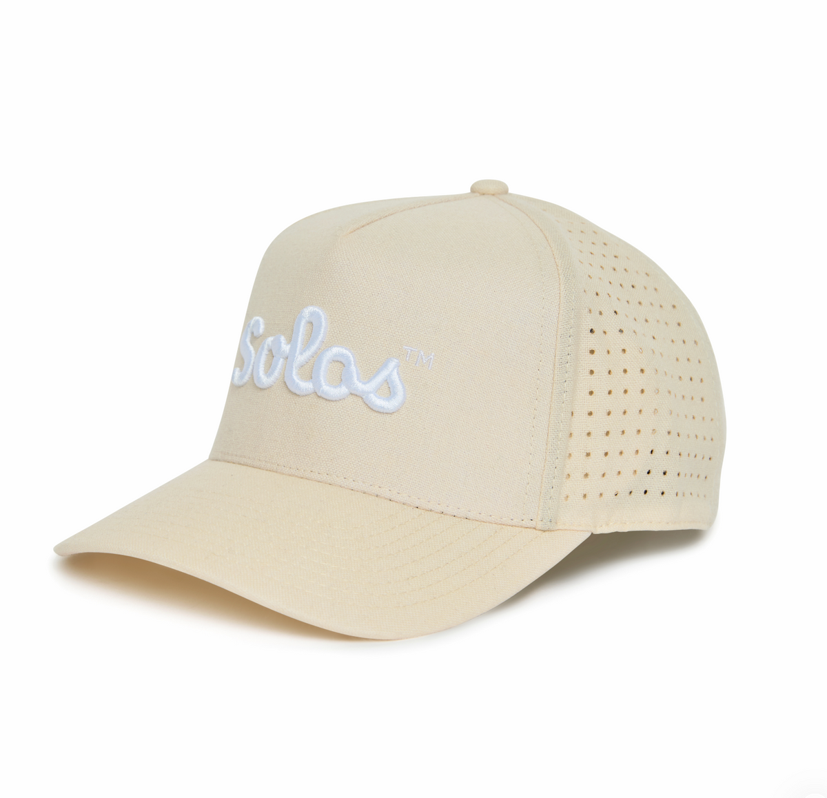 Merino Wool Golf Cap, Natural-White