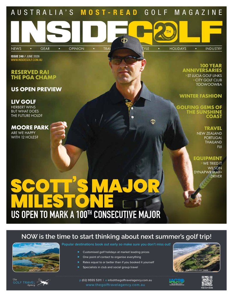 Inside Golf Magazine cover, June 2026